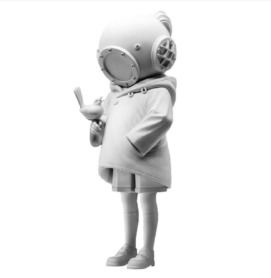 Diver Girl Sculpture