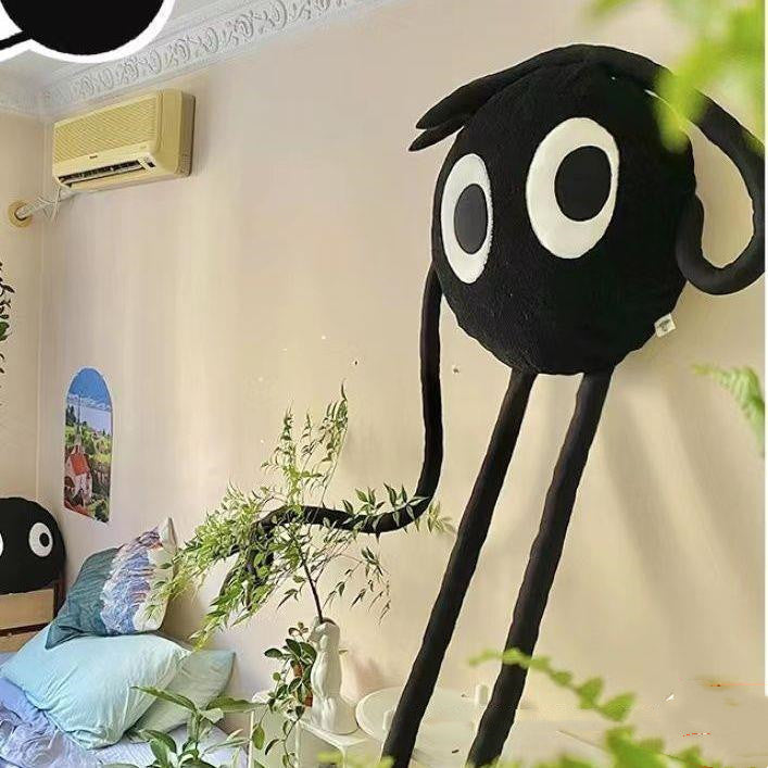 Xiaohongshu Figurine en briquette noire chaude Poupée Canapé Chambre Oreiller Peluche Jouet Cadeau créatif Accessoires photo