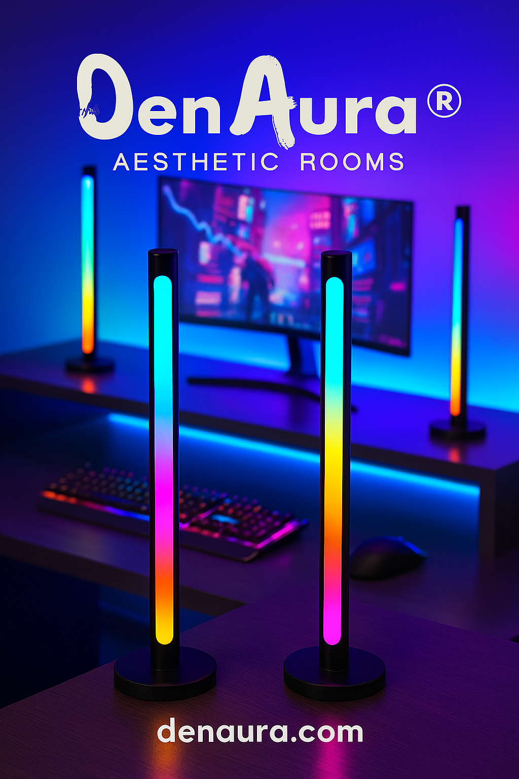 Lumière d'ambiance pour ordinateur de bureau, salle de jeux, chambre à coucher, lumière rythmique