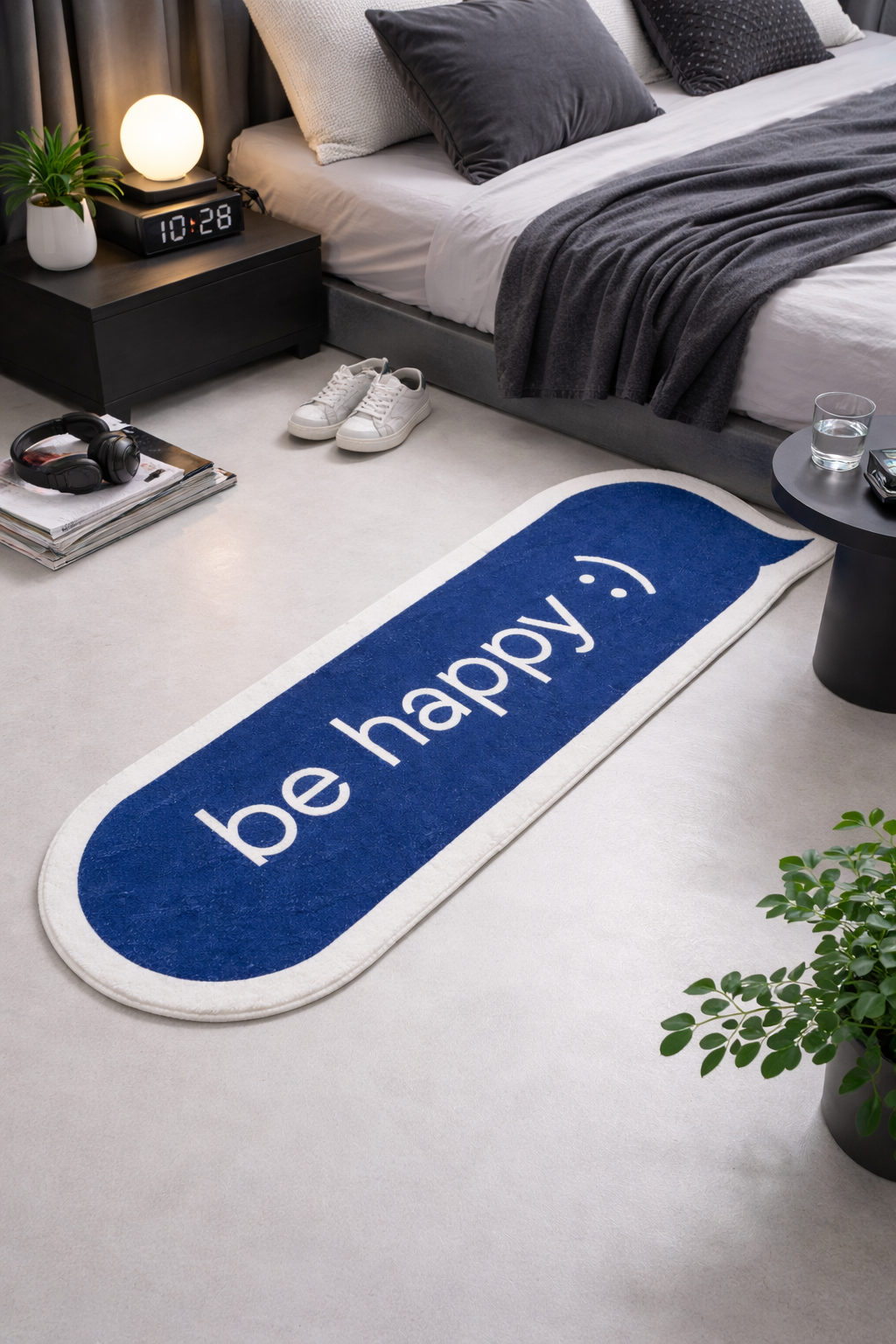 Blue Dialog Rug – Irregular Form. Quiet Presence.