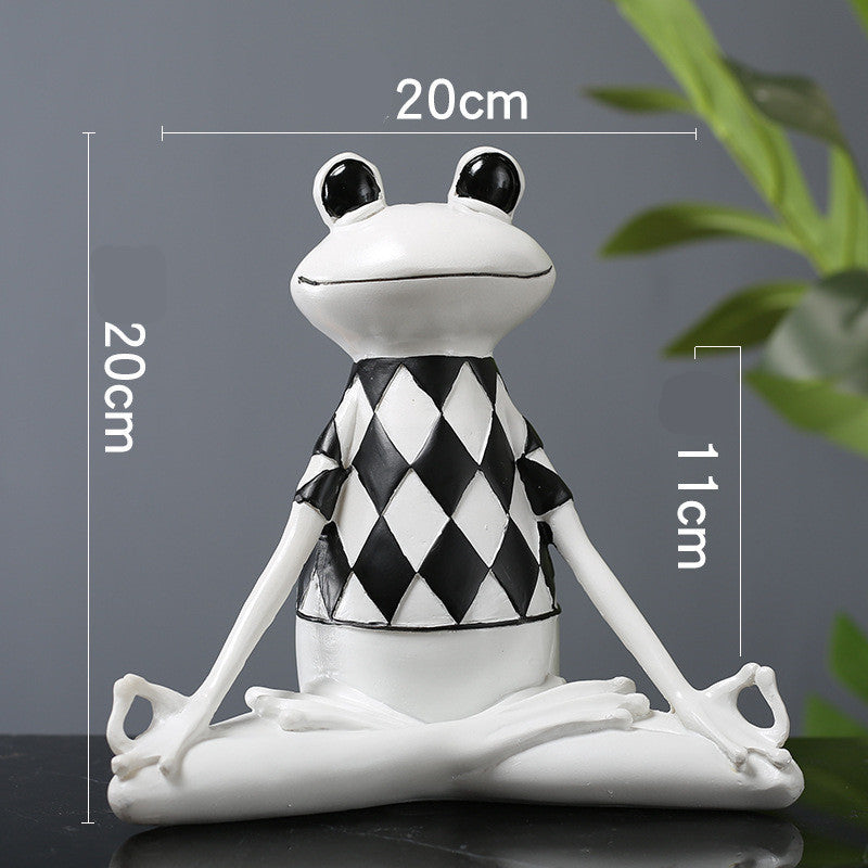 Frog Animal Small Decoration TV Cabinet Wine Cabinet Office Children's Room Home Soft Decoration Home Decor