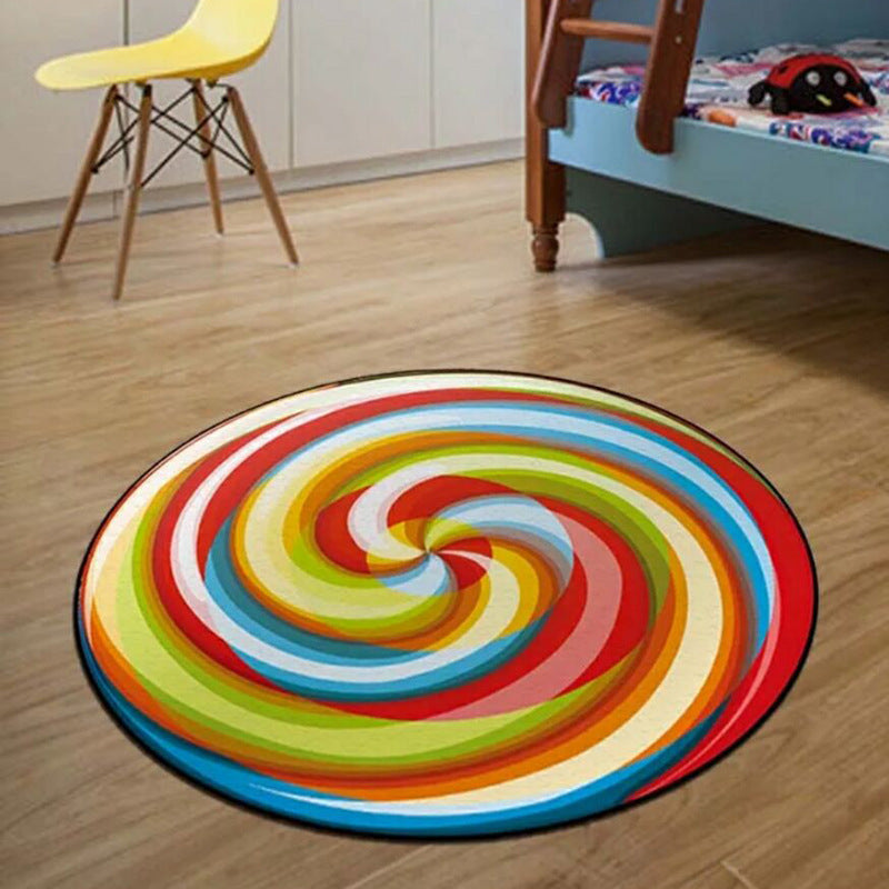 Cartoon Round Rug Living Room Yoga Mat