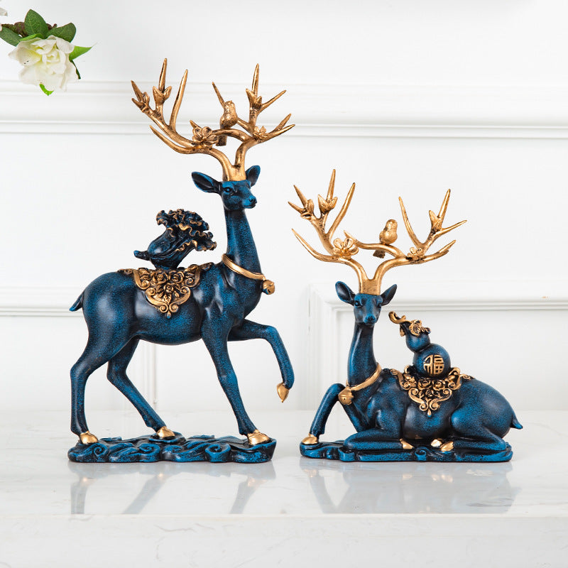 Entrance TV Cabinet Living Room Decoration Decoration Sika Deer Creative Home Accessories