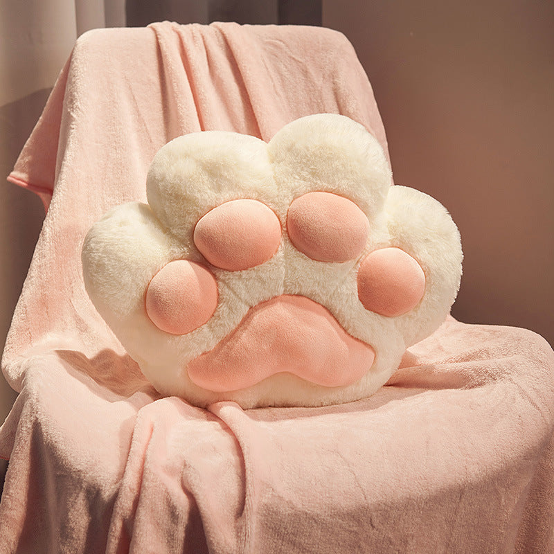 Coussin de voiture en forme de patte de chat, couette, appareil de sieste de bureau à double usage