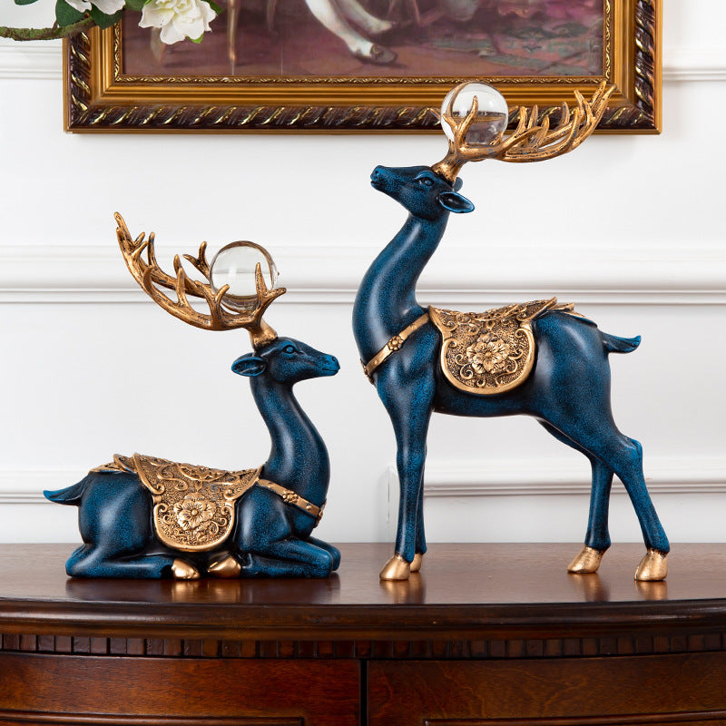 Entrance TV Cabinet Living Room Decoration Decoration Sika Deer Creative Home Accessories