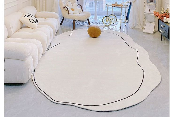 Tapis de salon minimaliste japonais en cachemire