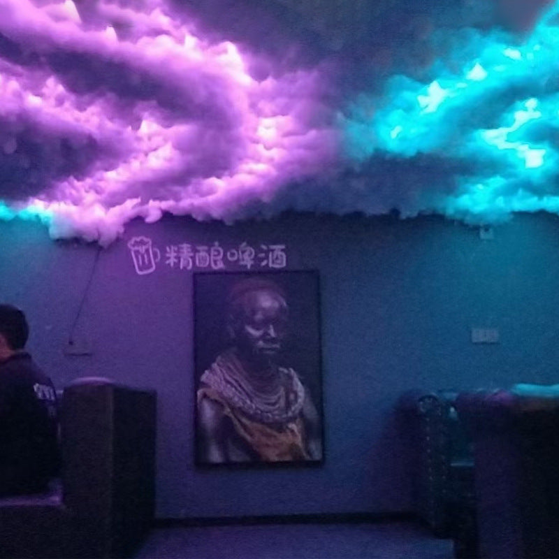 Barre de décoration de salle d'évasion créative et intelligente avec lumière Thundercloud