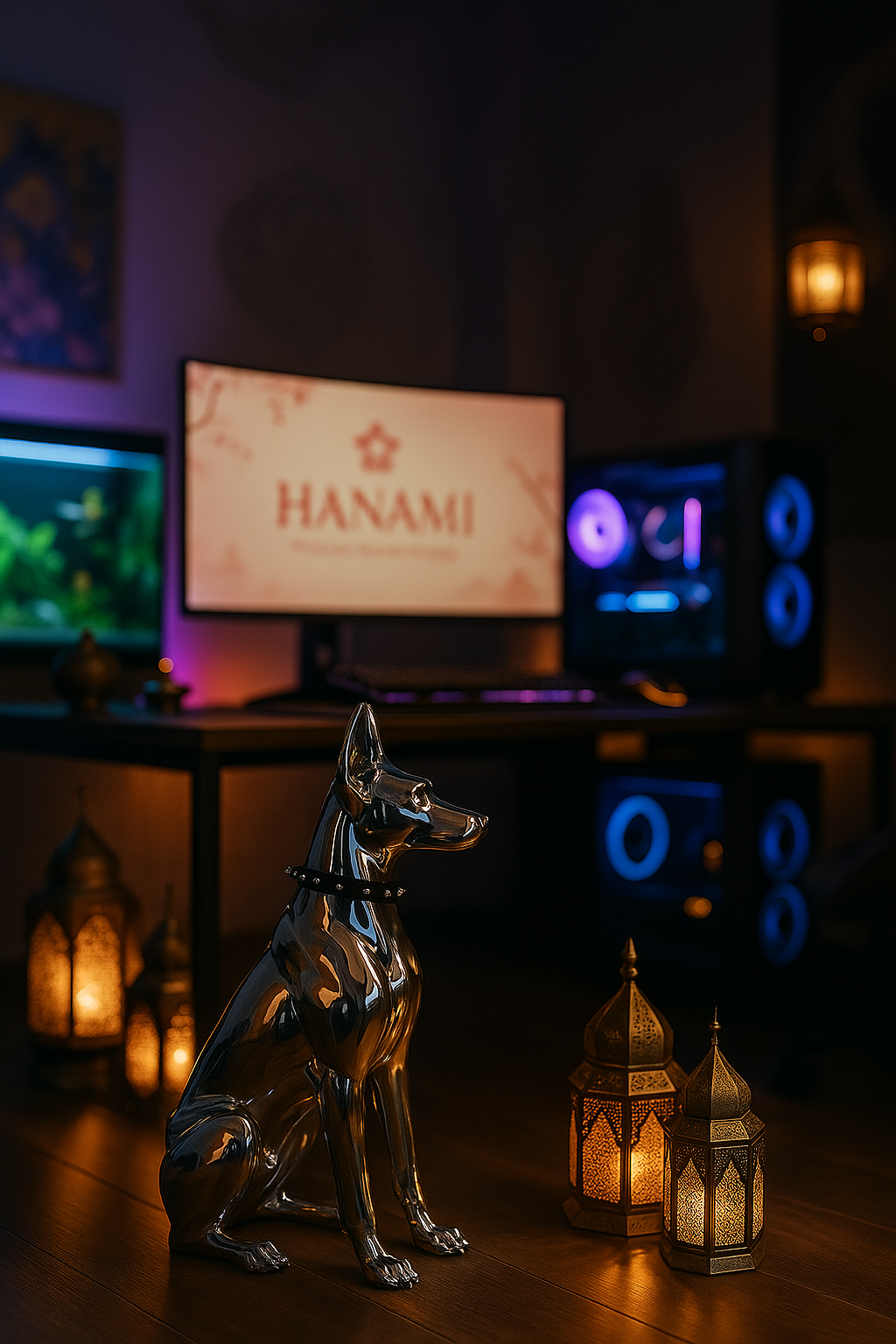 Home Animal Decorations - "Silver Sentinel"