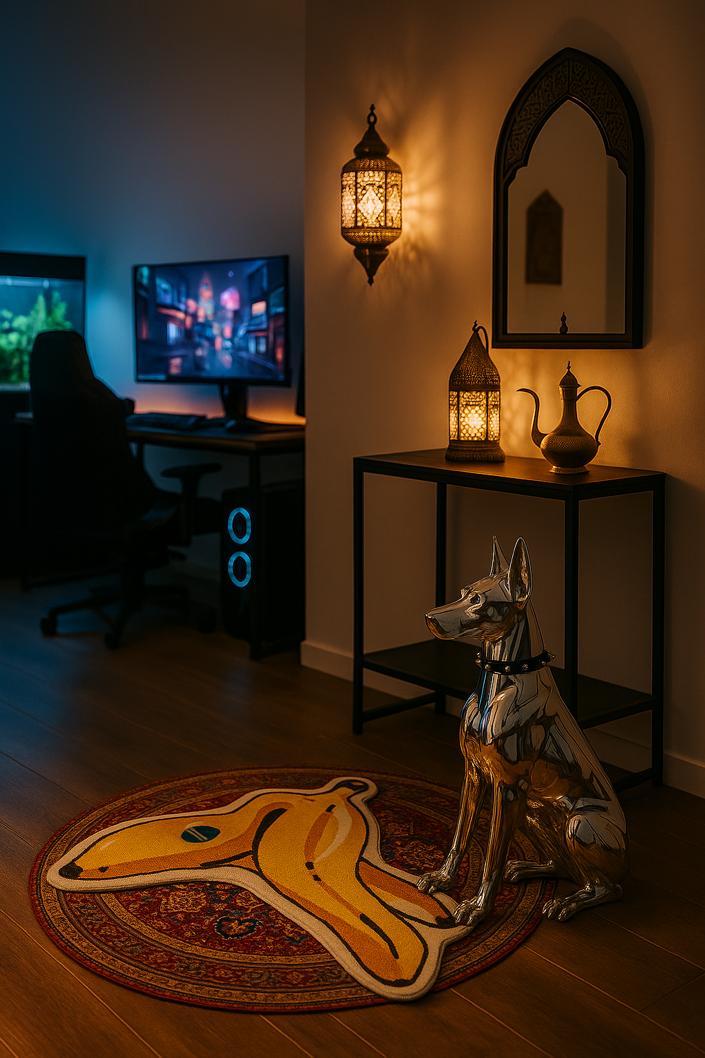 Home Animal Decorations - "Silver Sentinel"