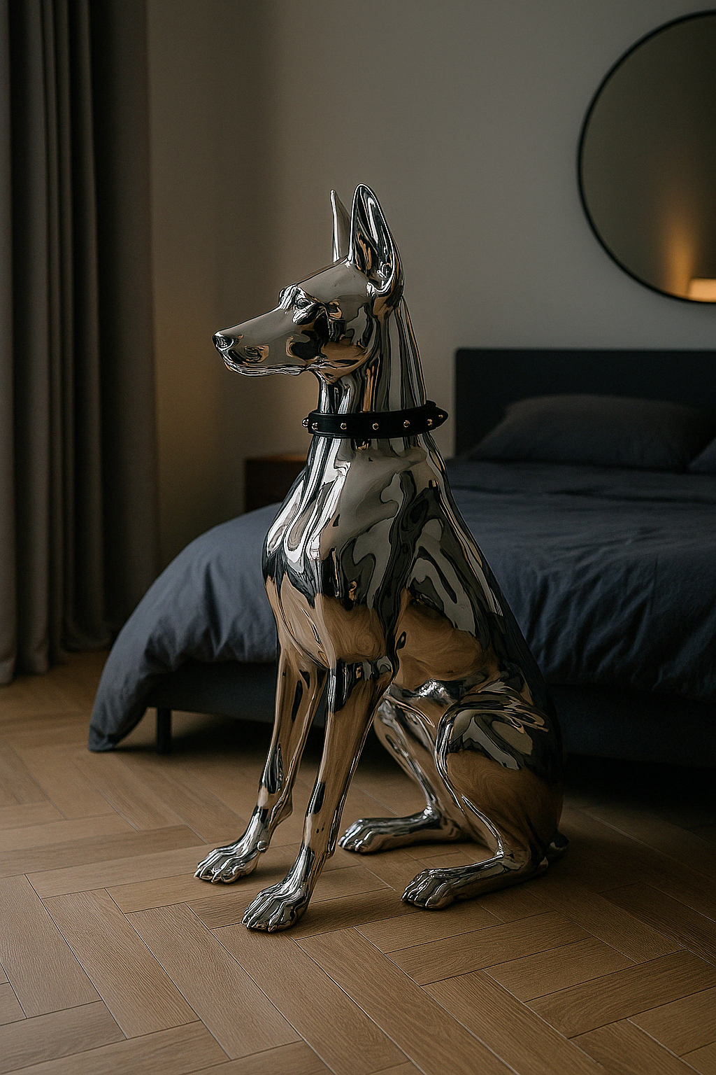 Home Animal Decorations - "Silver Sentinel"