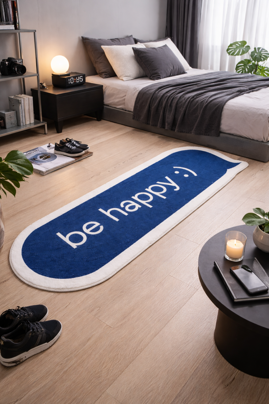 Blue Dialog Rug – Irregular Form. Quiet Presence.