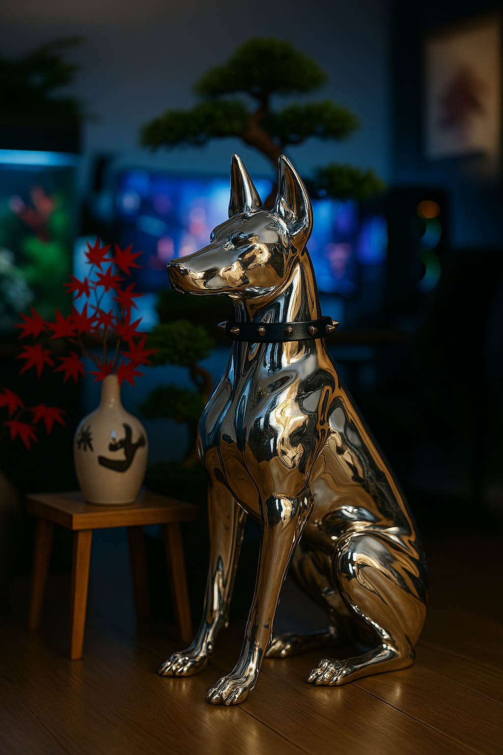 Home Animal Decorations - "Silver Sentinel"