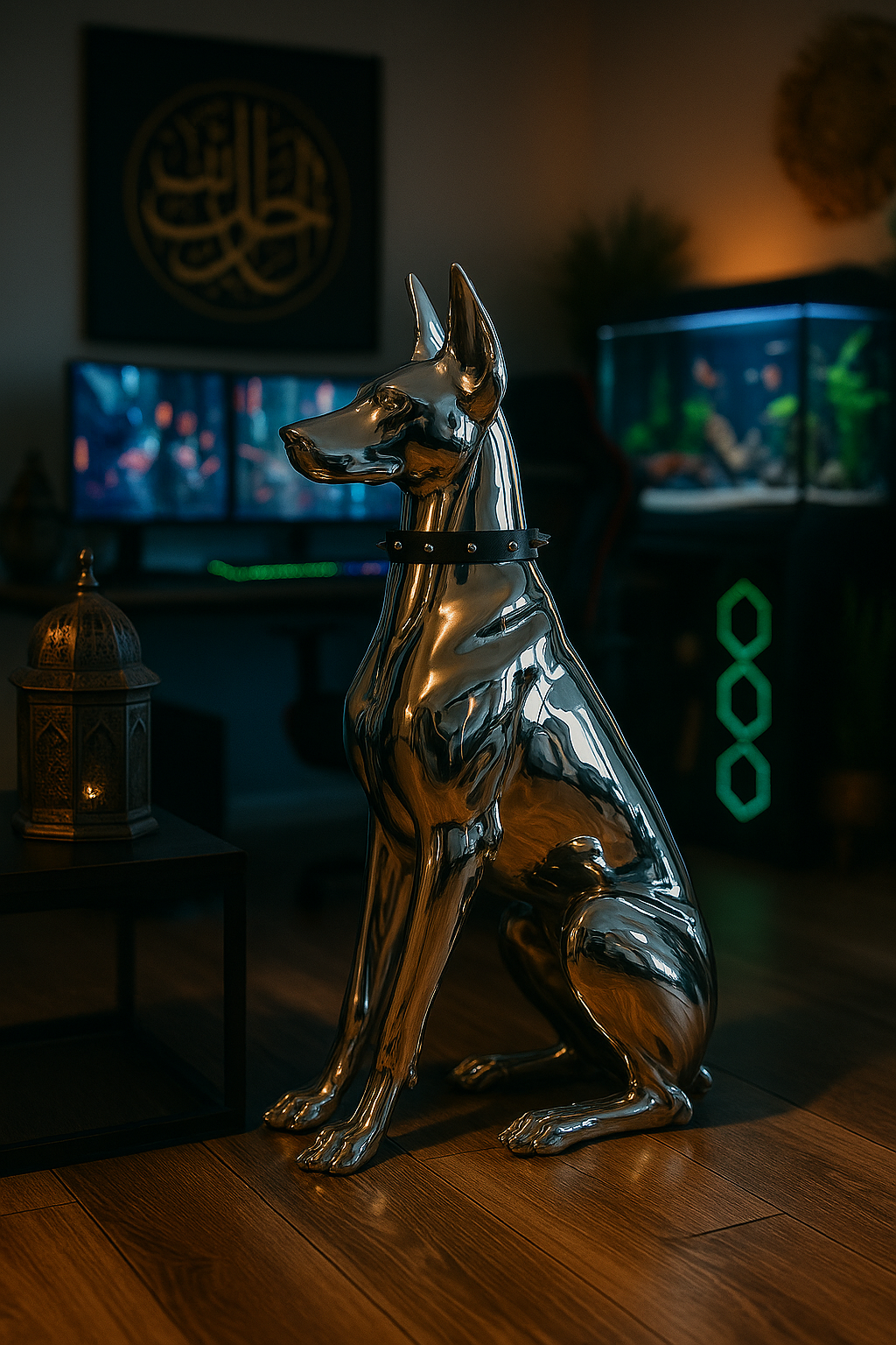 Home Animal Decorations - "Silver Sentinel"