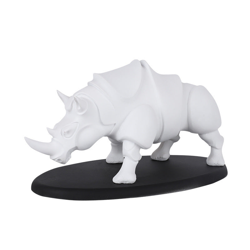 Living Room Bedroom Resin Crafts Home Accessories Rhino Ornaments