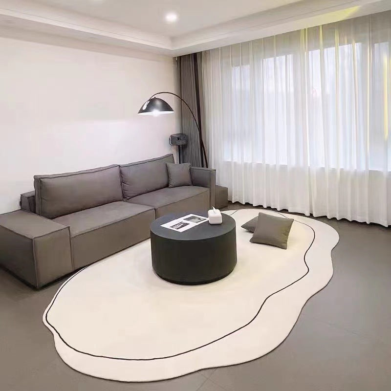 Japanese Minimalist Living Room  Cashmere Carpet