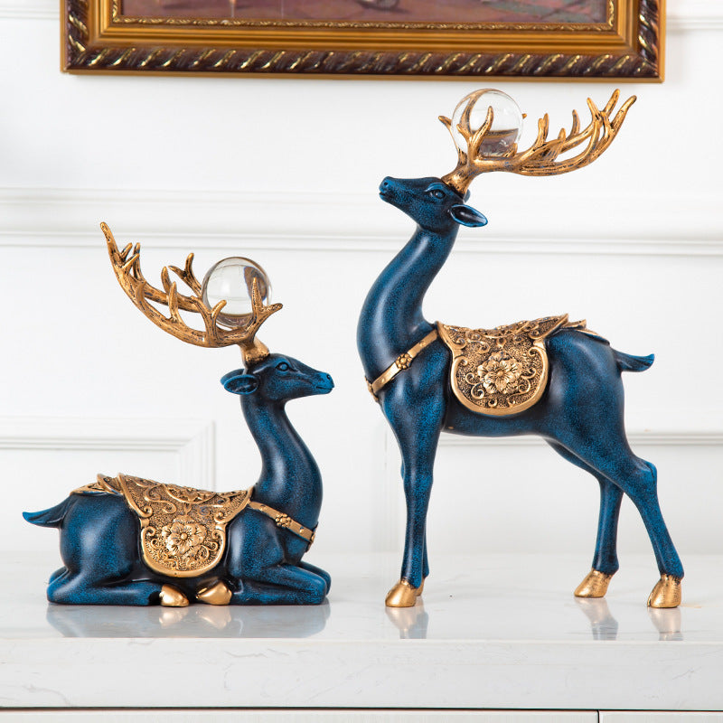 Entrance TV Cabinet Living Room Decoration Decoration Sika Deer Creative Home Accessories